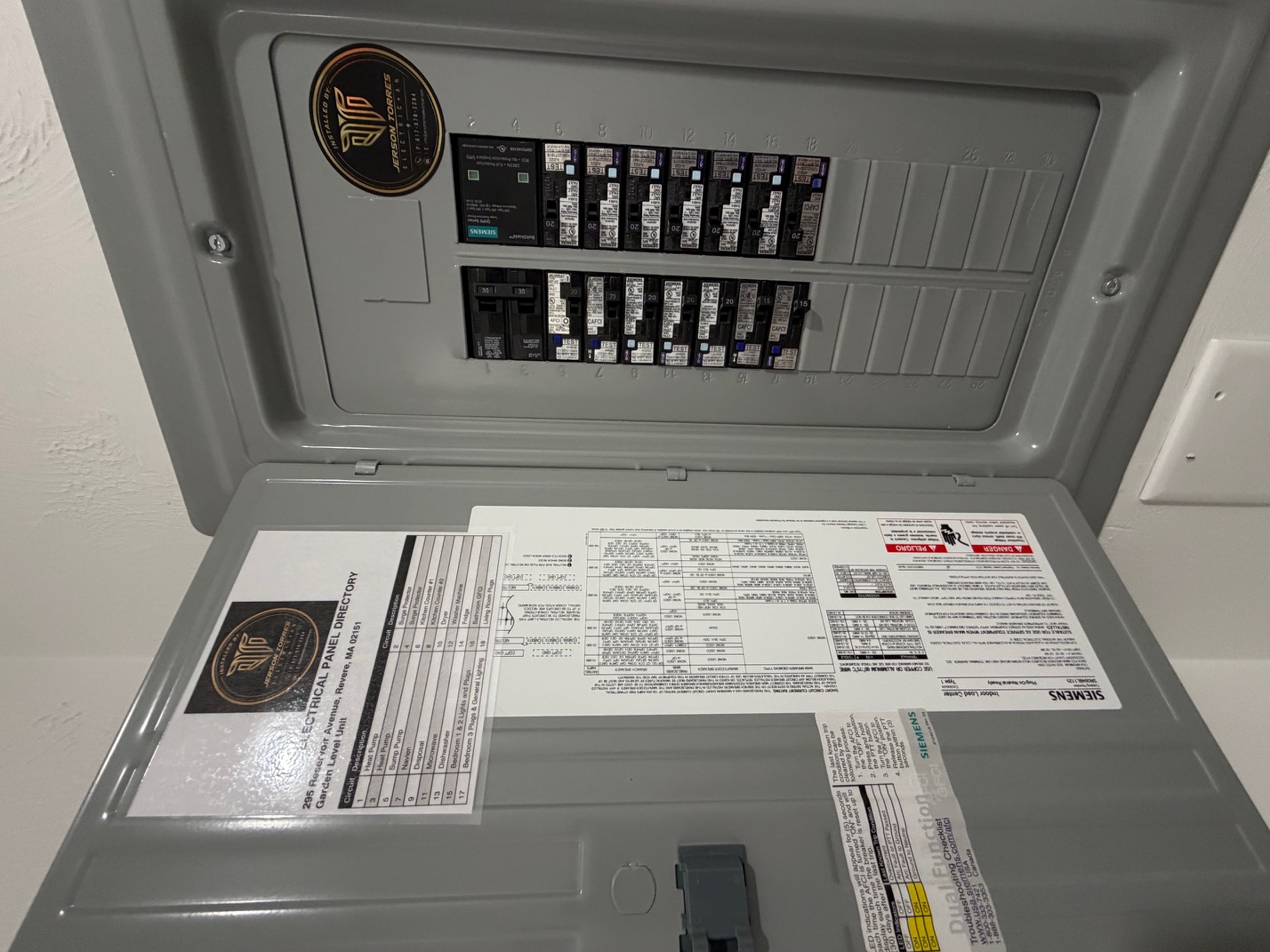 Residential lighting fixture installation in Massachusetts